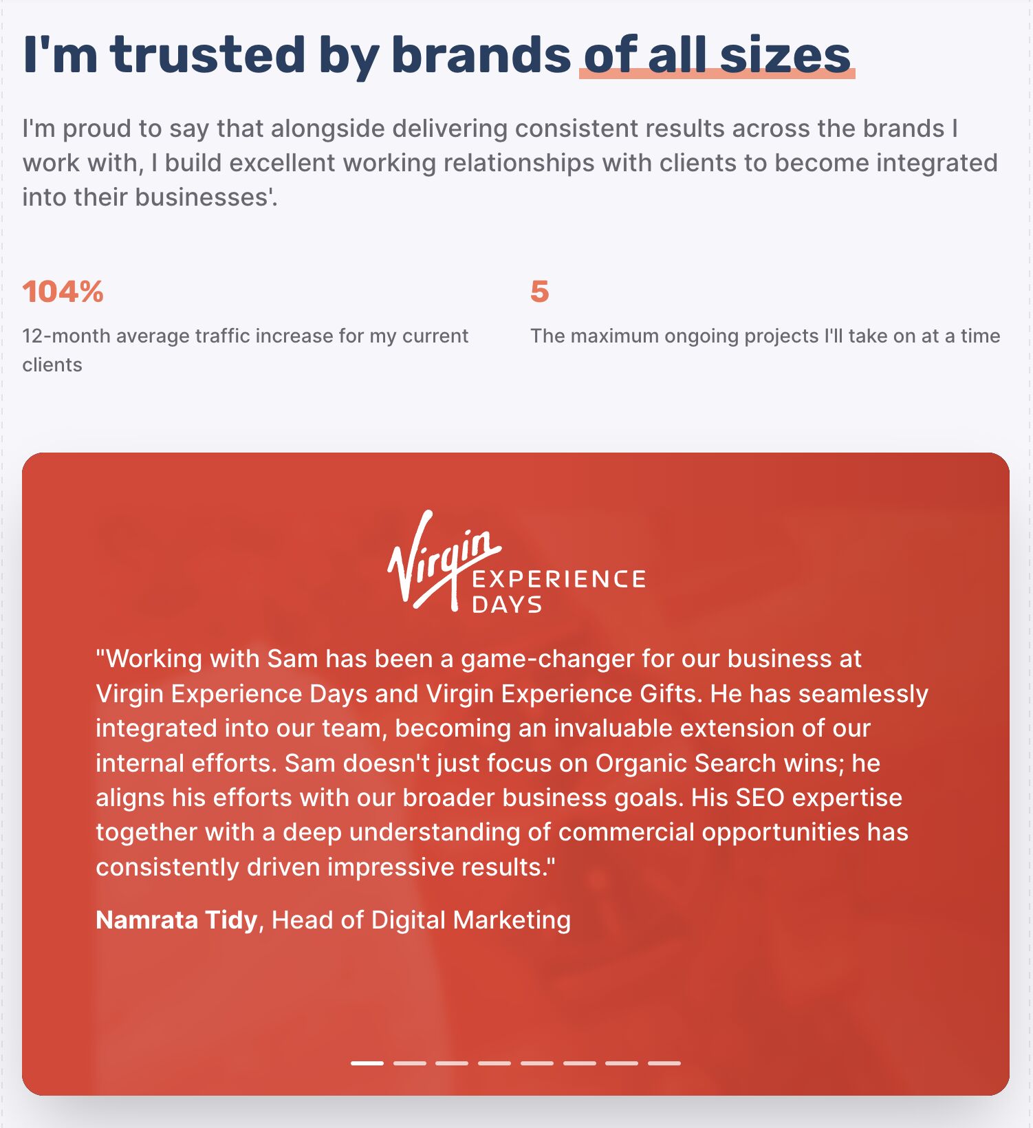 Shallow Pockets? Try These 3 Truly Affordable SEO Services | Example of positive testimonials from extremely respectable clients