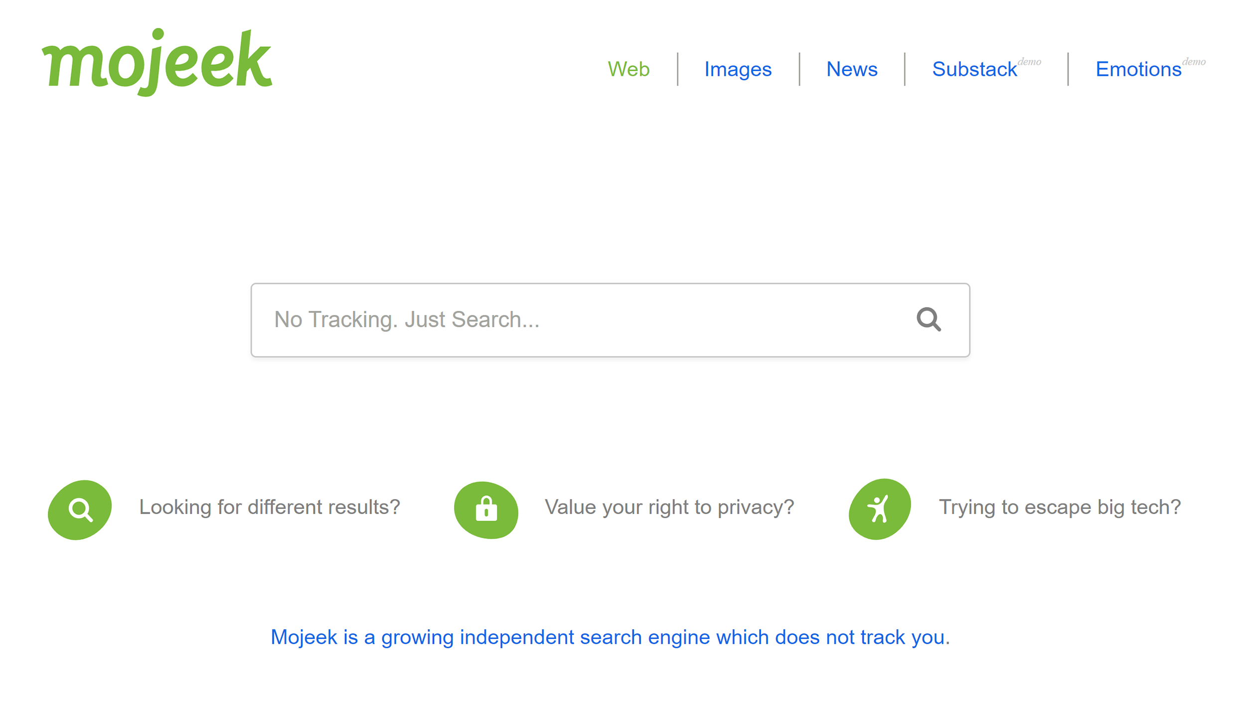 Mojeek – Homepage Mojeek – Homepage