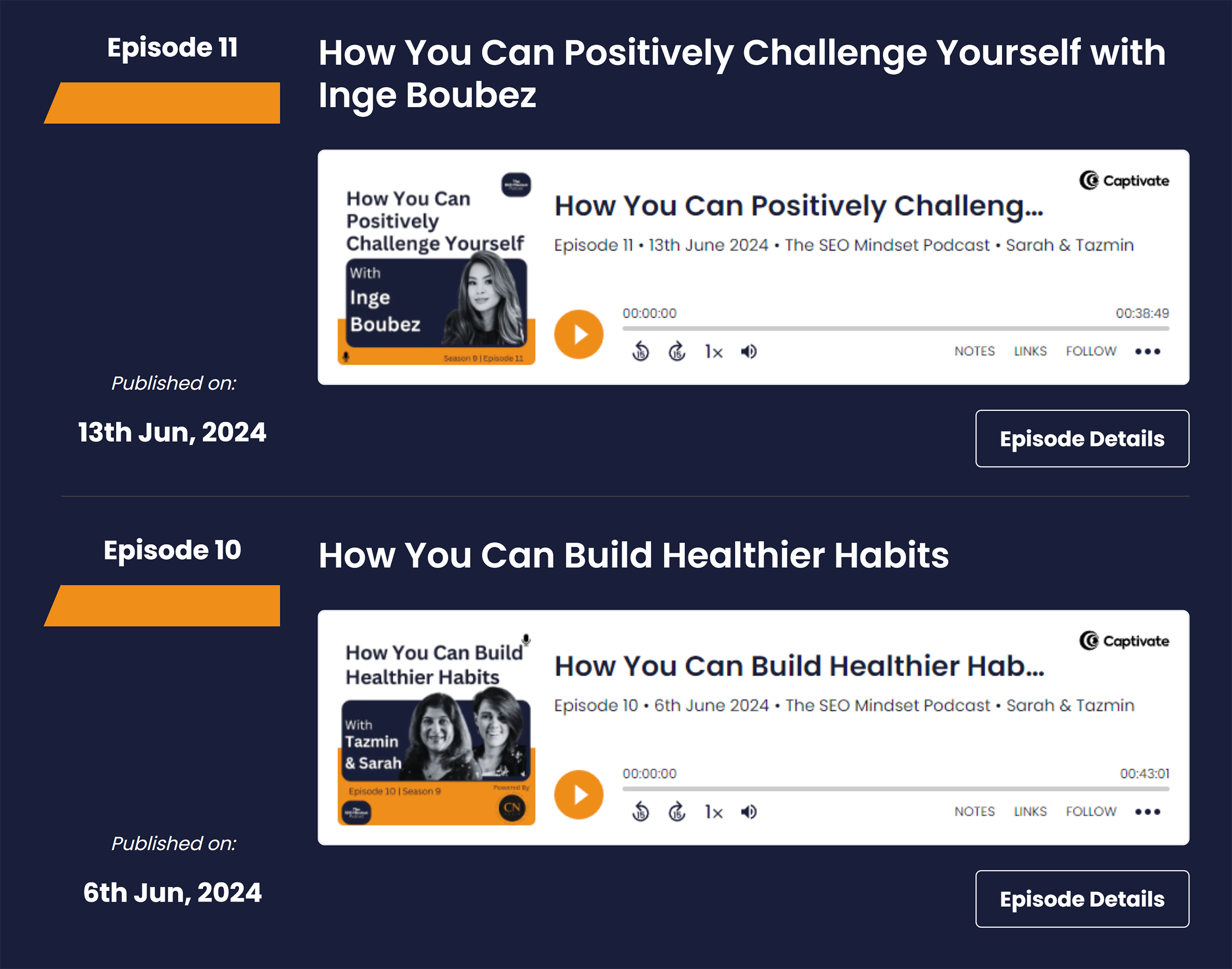The SEO Mindset Podcast – Episodes list The SEO Mindset Podcast – Episodes list