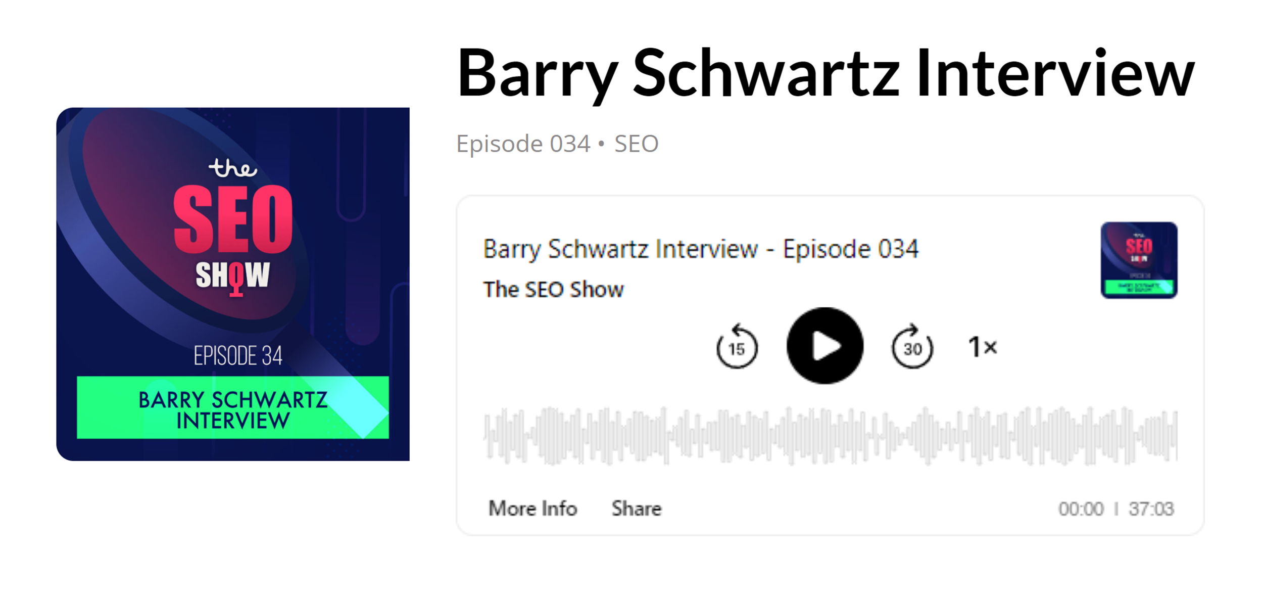 The SEO Show – Barry Schwartz Interview The SEO Show – Barry Schwartz Interview