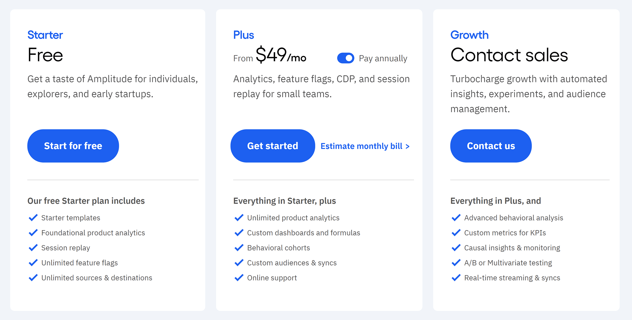 Amplitude – Pricing Amplitude – Pricing