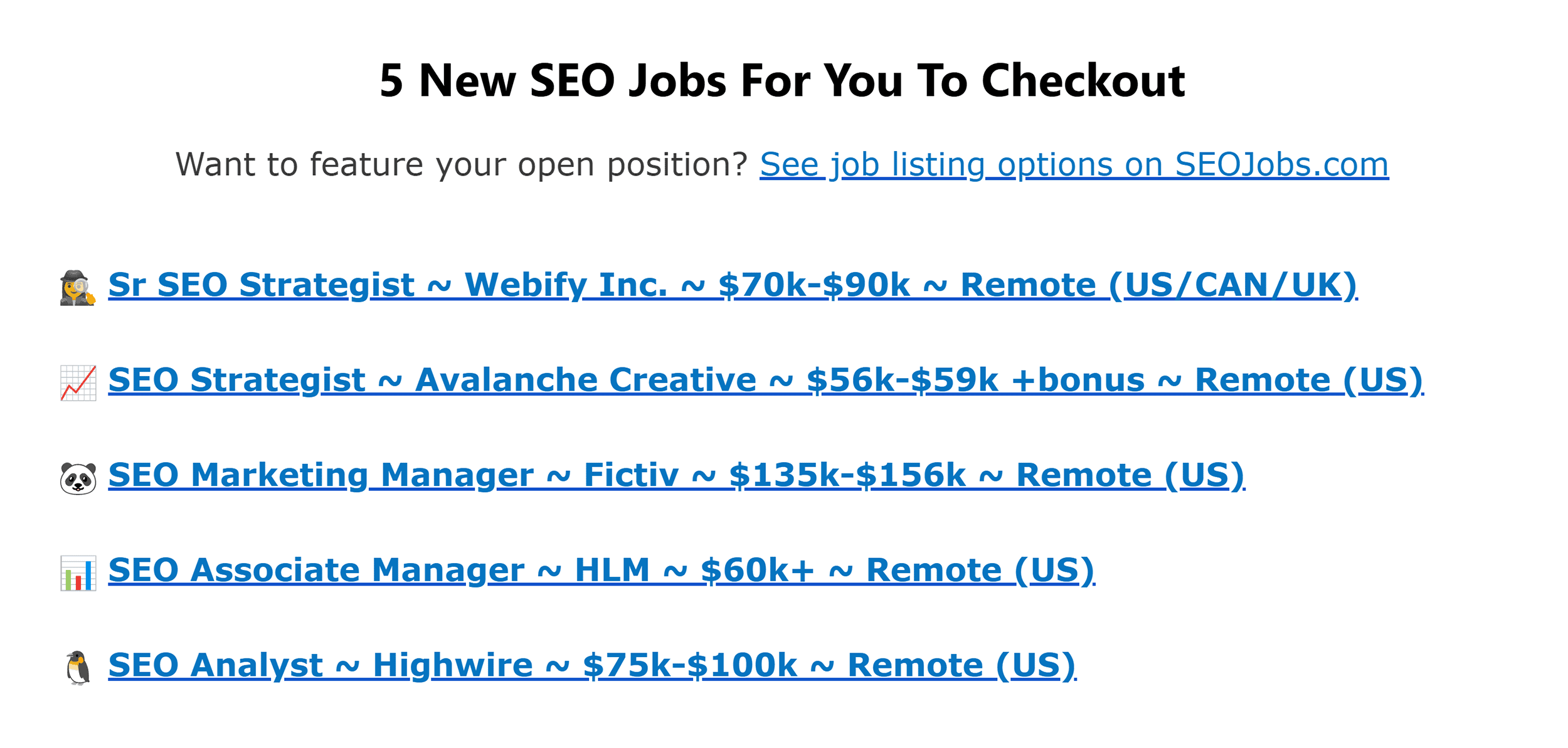 #SEOForLunch – SEO Jobs
