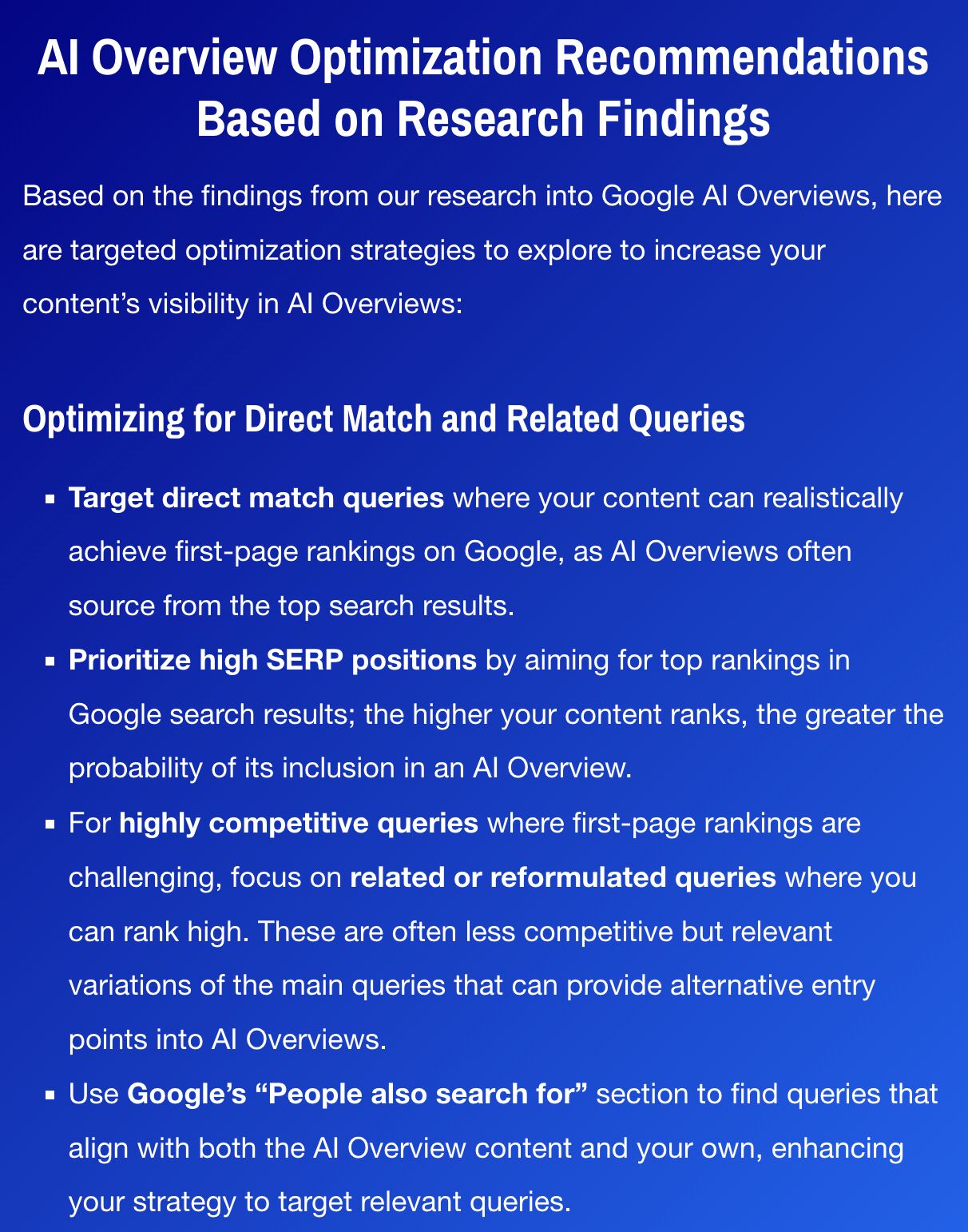 Google AI Overviews (Formerly Google SGE): All You Need to Know | Rich Sanger's recommendations for AI Overviews optimization