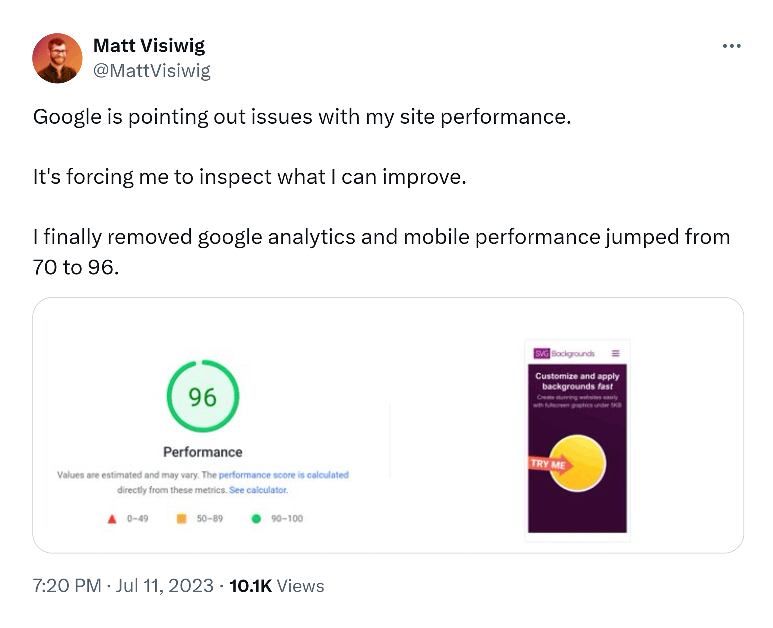 X – Mat Visiwig – Core Web Vitalis – Status X – Mat Visiwig – Core Web Vitalis – Status