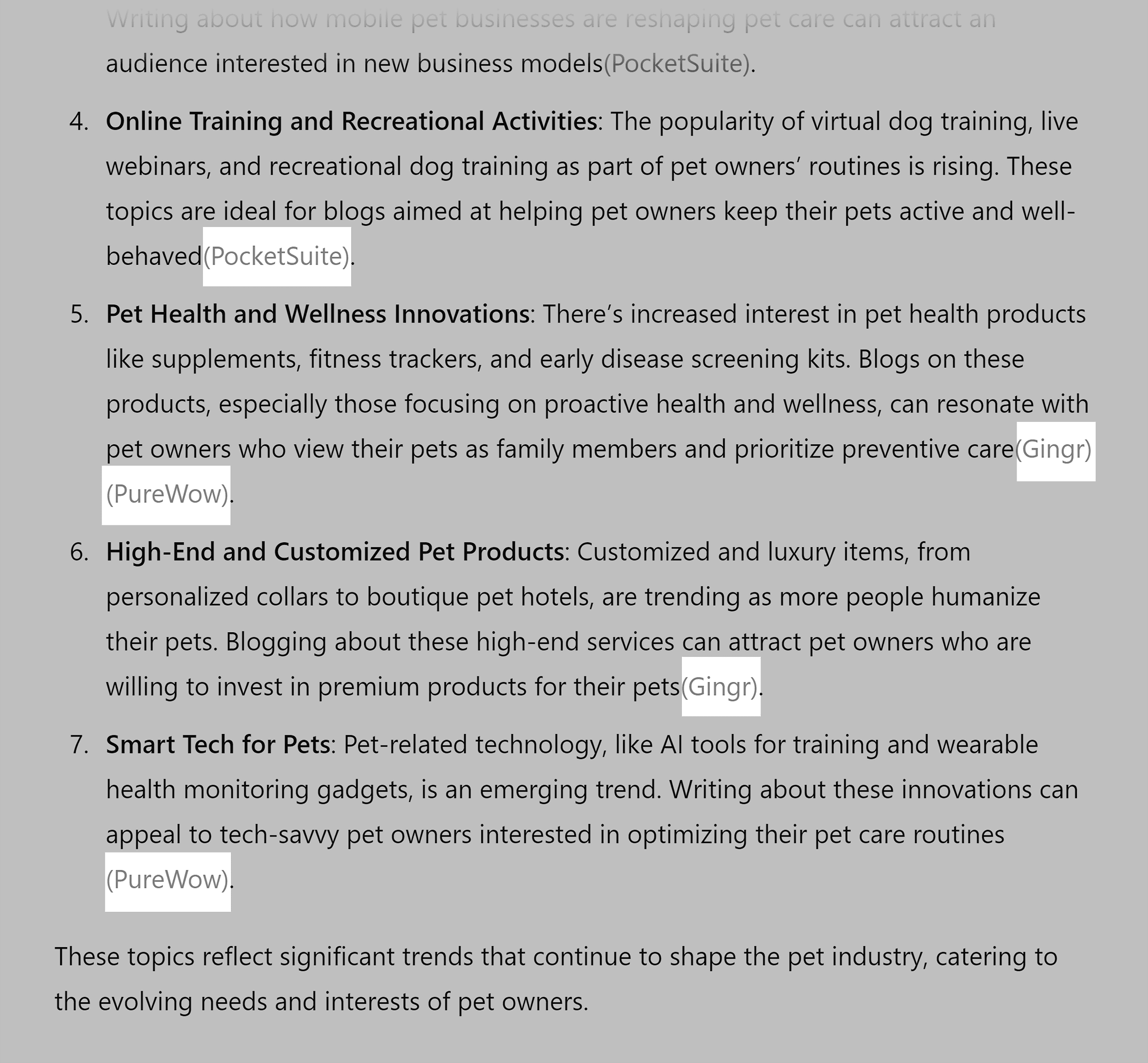 ChatGPT – Top performing blog topics – Source links ChatGPT – Top performing blog topics – Source links