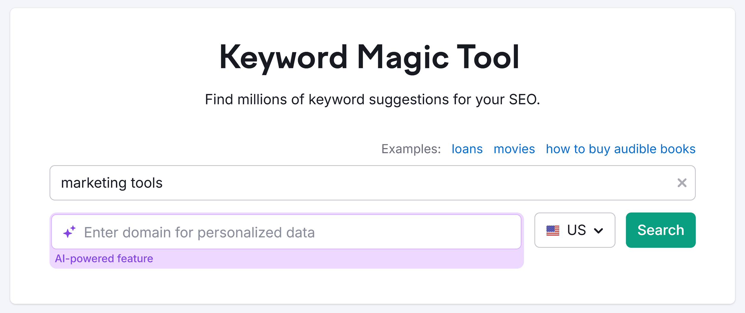 Keyword Magic Tool – Search – Marketing tools Keyword Magic Tool – Search – Marketing tools