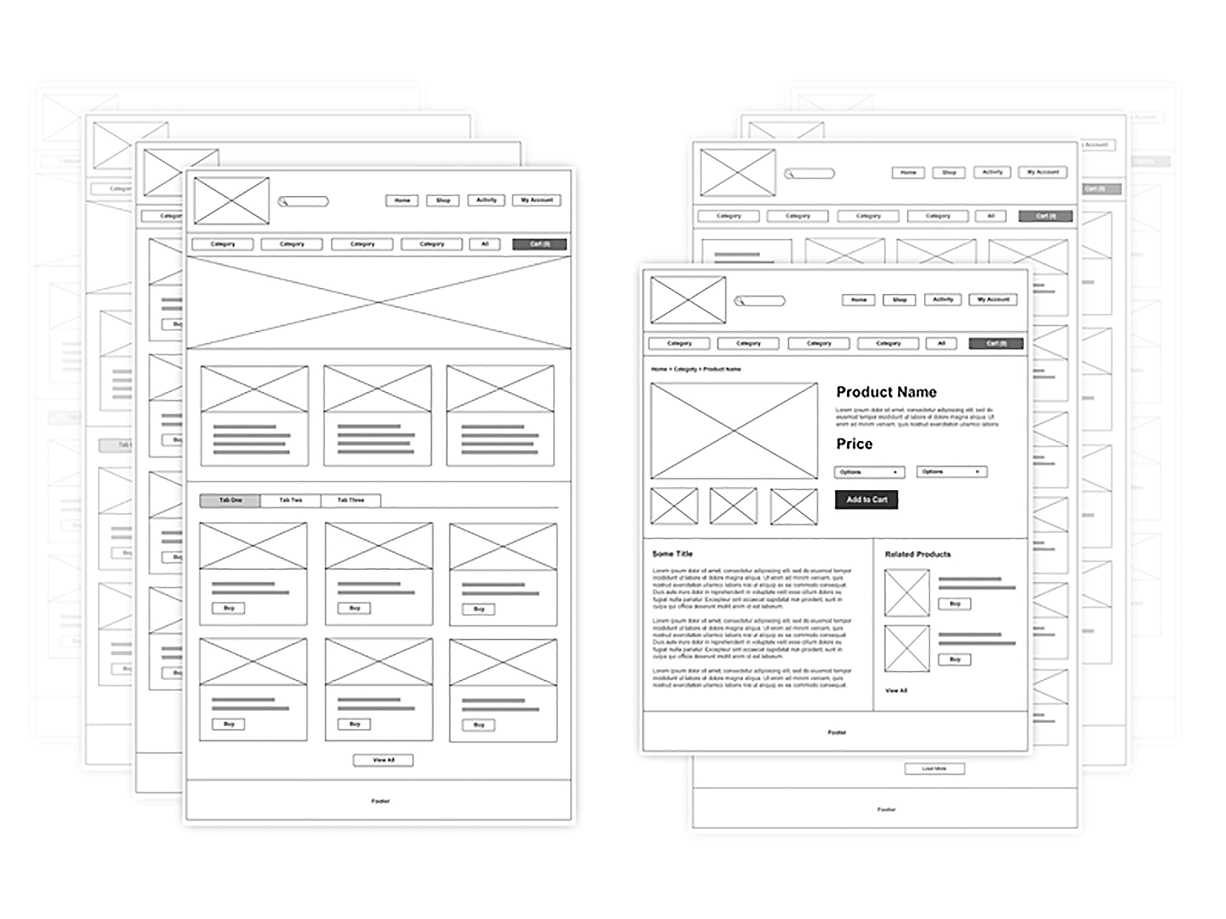 Wireframe design Wireframe design