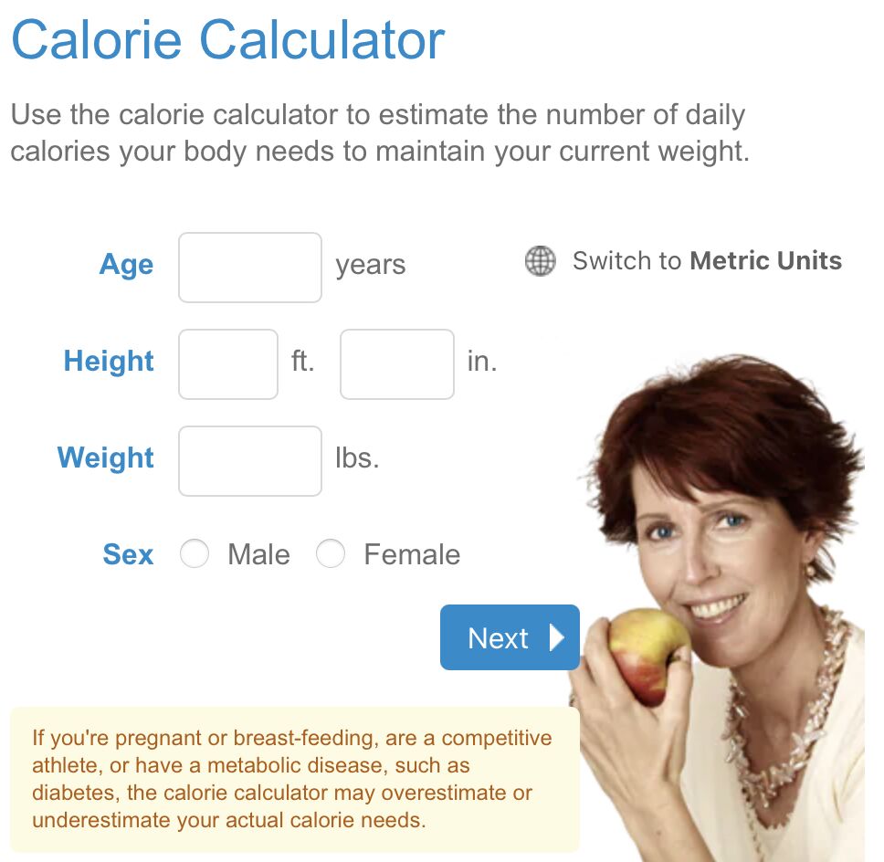 8 Websites Driving Insane Traffic Using… Calculators | Calorie Calculator Screenshot